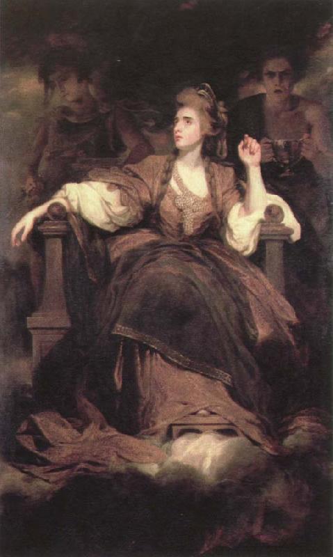 Sir Joshua Reynolds mrs.siddons as the tragic muse oil painting image